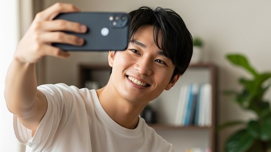 マッチングアプリ写真 セルフ撮影-002